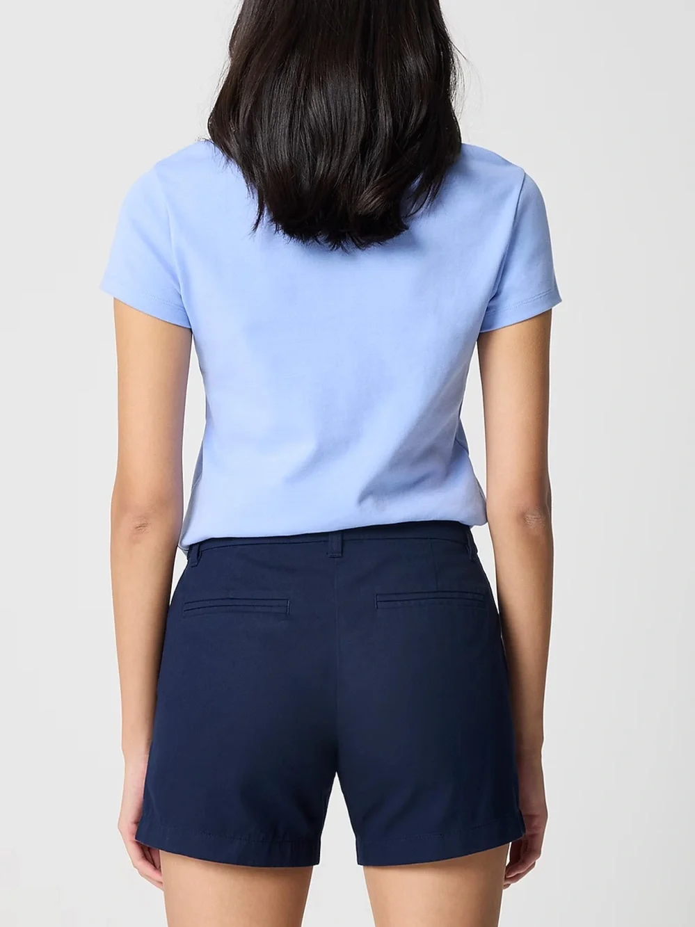 J. CREW 5” Classic Chino Shorts Navy Blue Size 16 NEW